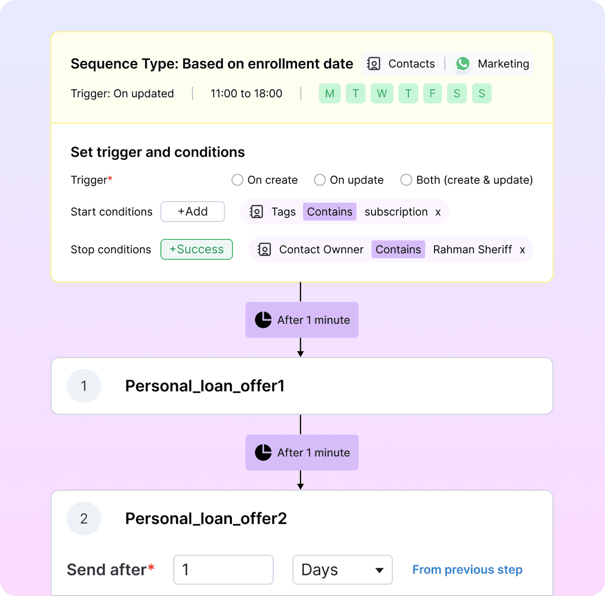 Bring your drip marketing campaigns to WhatsApp