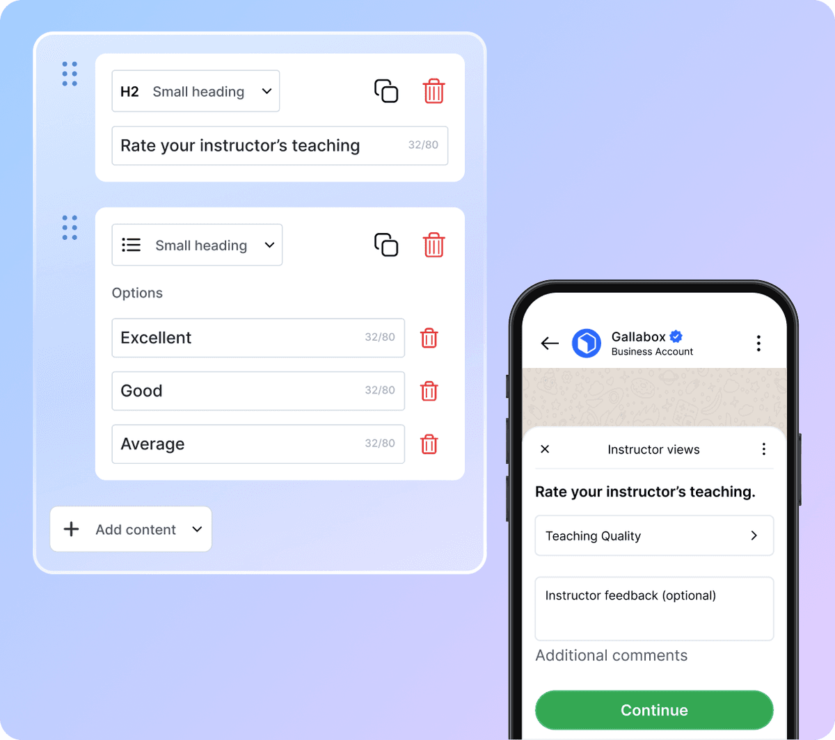 Build WhatsApp forms in as easy as 3 clicks