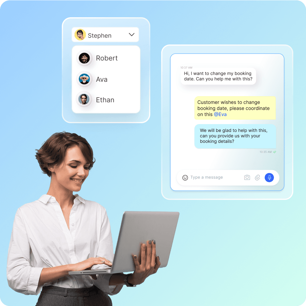 WhatsApp shared team inbox