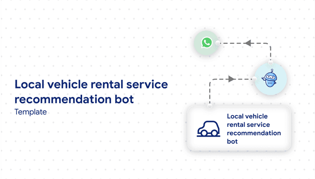 Local vehicle rental service recommendation bot