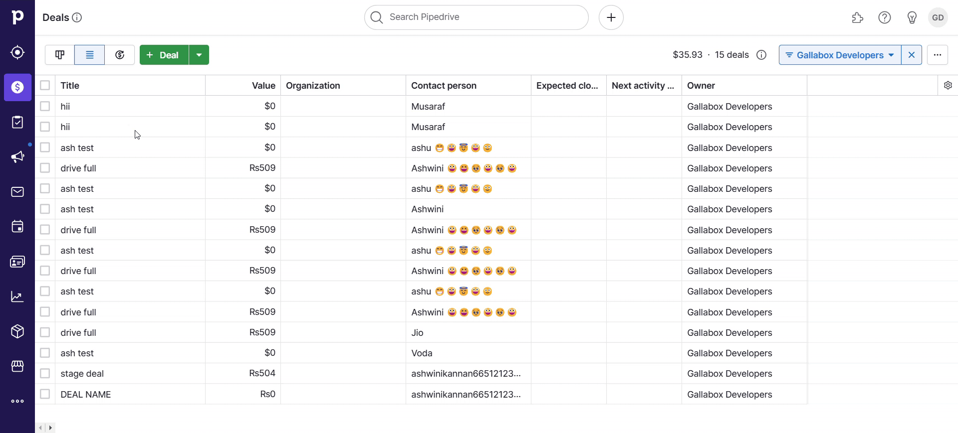 WhatsApp conversations